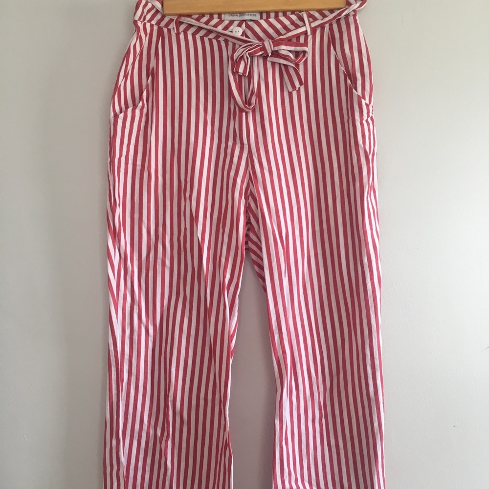 Red & White Striped Pants